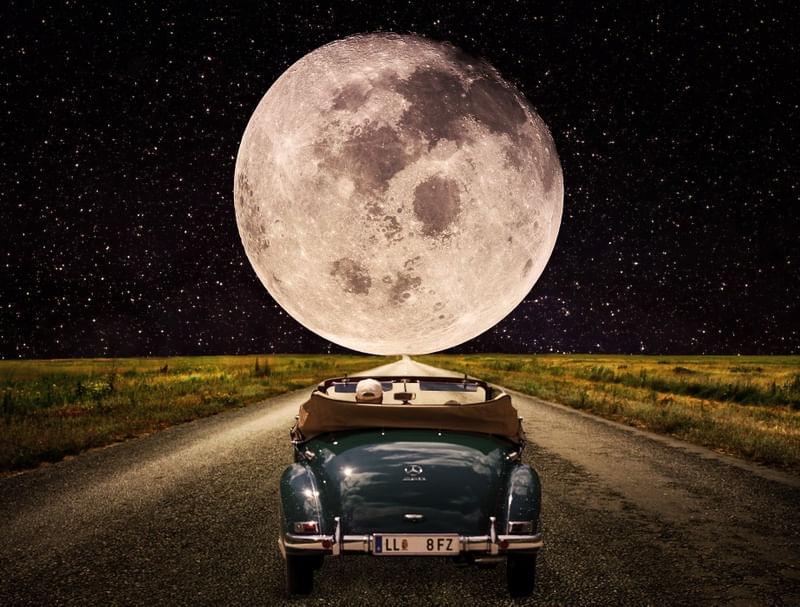 DRIVING TO THE MOON