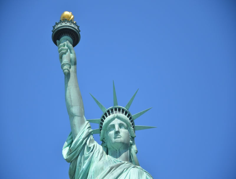 CLOSE NA ESTÁTUA DA LIBERDADE