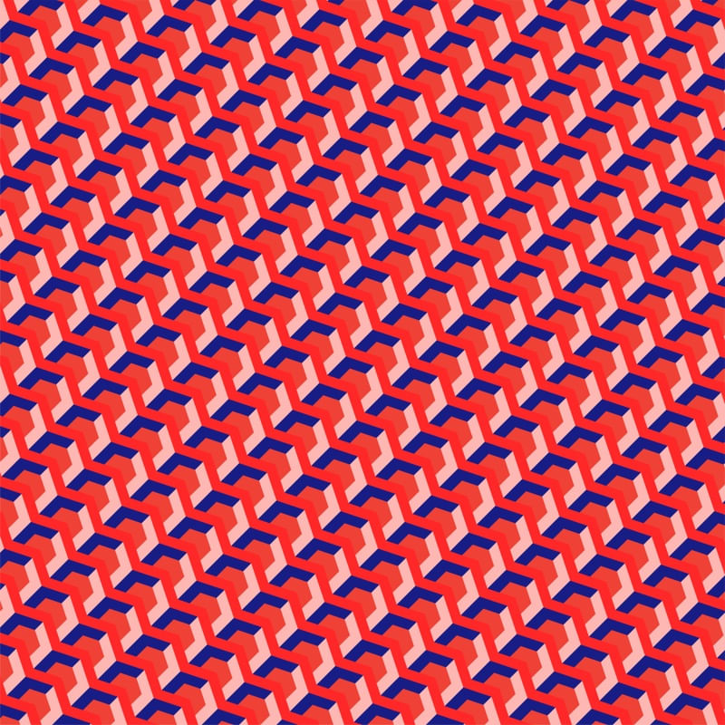 ZIGUEZAGUE ÓTICO VERMELHO