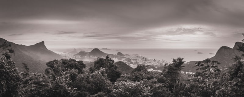 VISTA CHINESA PRETOO E BRANCO