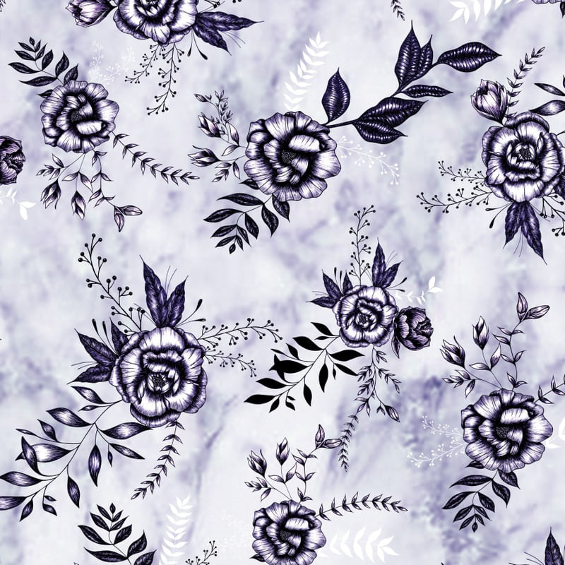 FLORAL DELICADO AZUL