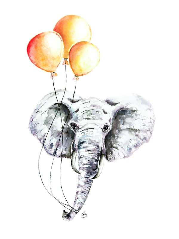ELEFANTE COM BALÕES