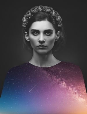 THE GIRL AND THE STARS