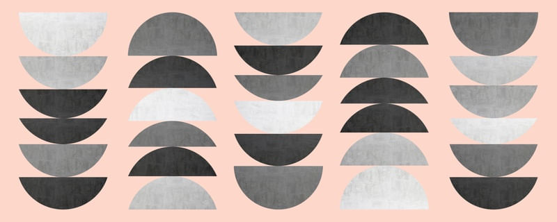 CINZA E ROSA MINIMALISTA II