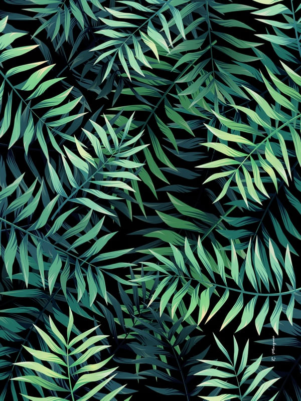 TROPICAL VERDE E PRETO