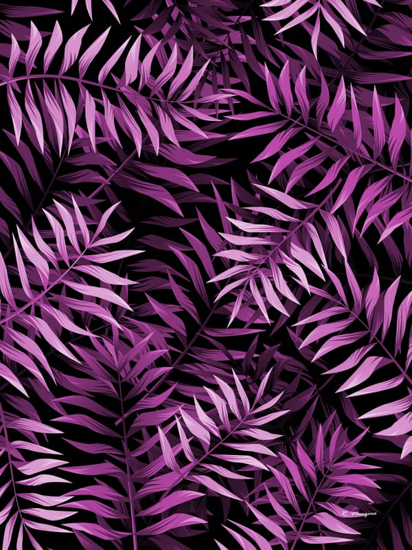 TROPICAL ROXO E PRETO