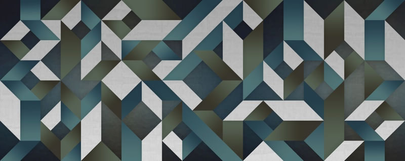 GEOMETRIC BLUE DECO