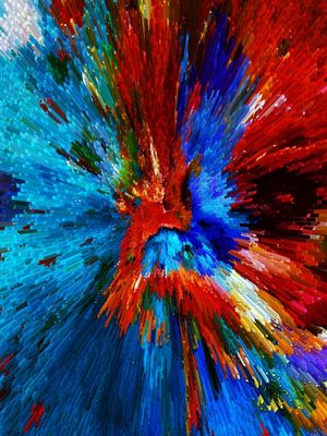ABSTRATO COLORIDO 09 ARTISTA GLORIA RIMES