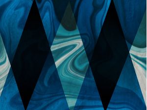 GEOMETRIC AND ABSTRACT BLUE