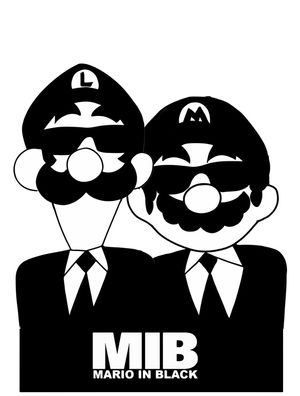 MARIO IN BLACK