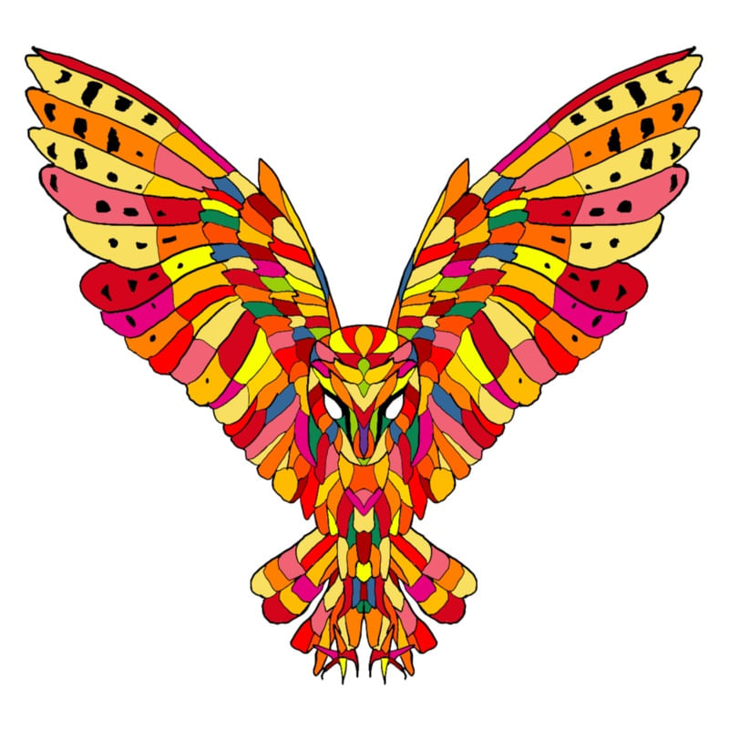 CORUJA MOSAICO