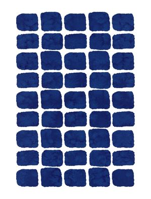 BLUE WATERCOLOR FORMS