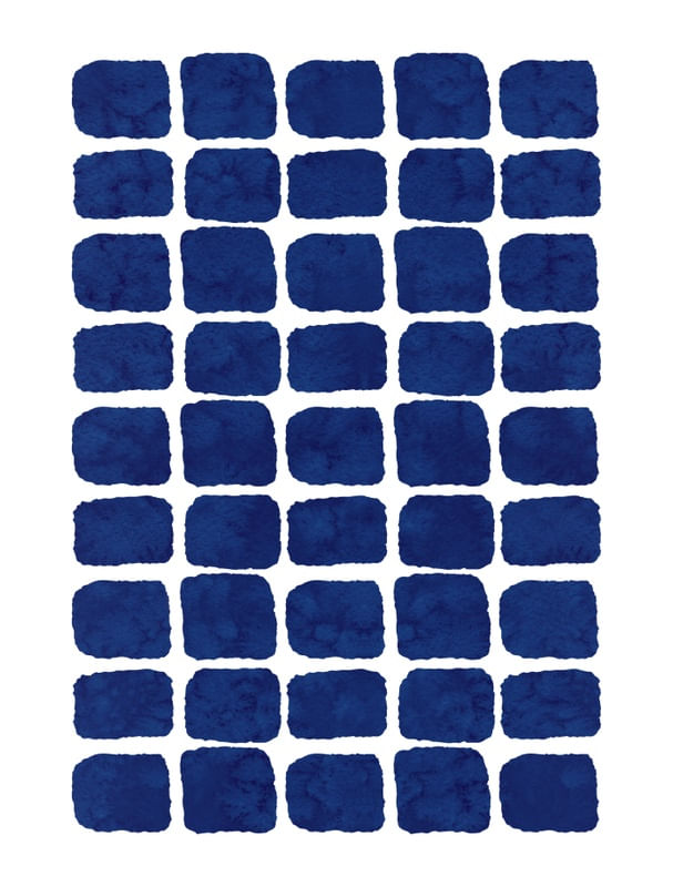 BLUE WATERCOLOR FORMS