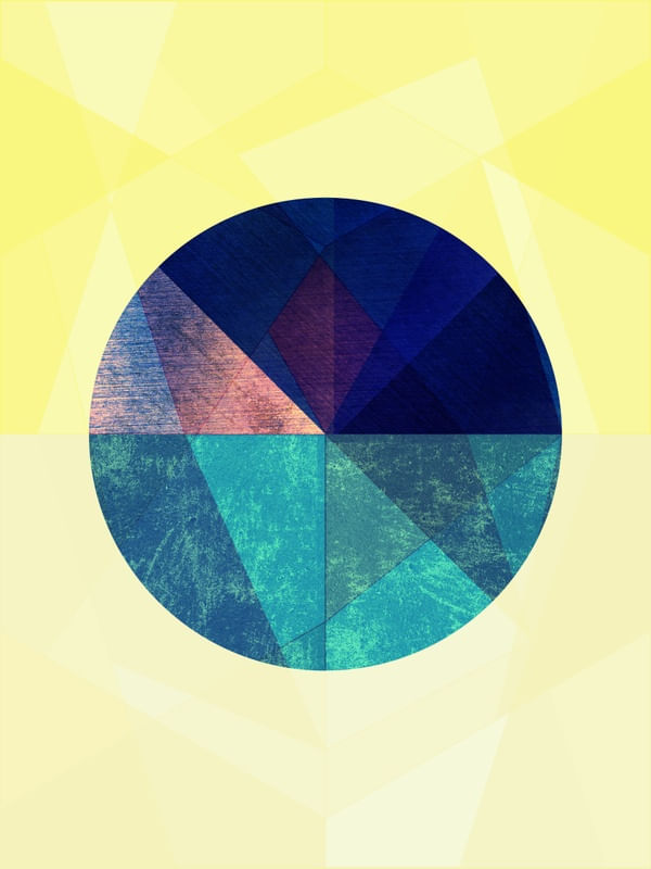 BLACK AND GOLD CIRCLE VITRAL 017
