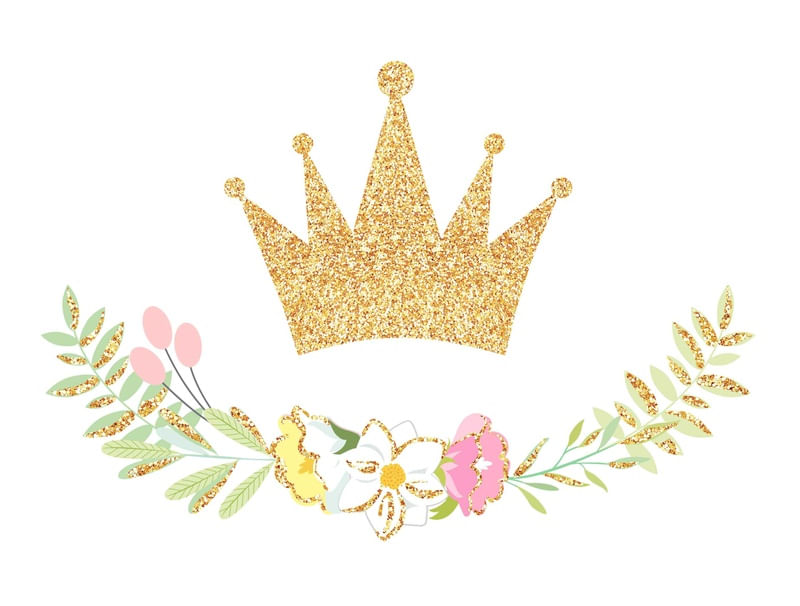 COROA DOURADA DE PRINCESA