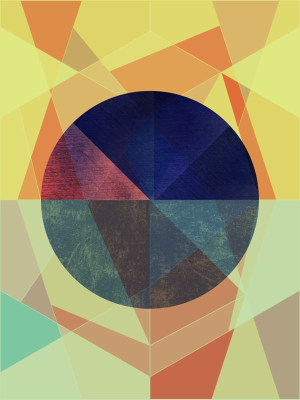 BLACK AND GOLD CIRCLE VITRAL 009