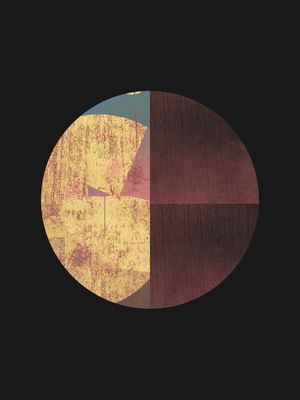 BLACK AND GOLD CIRCLE 45