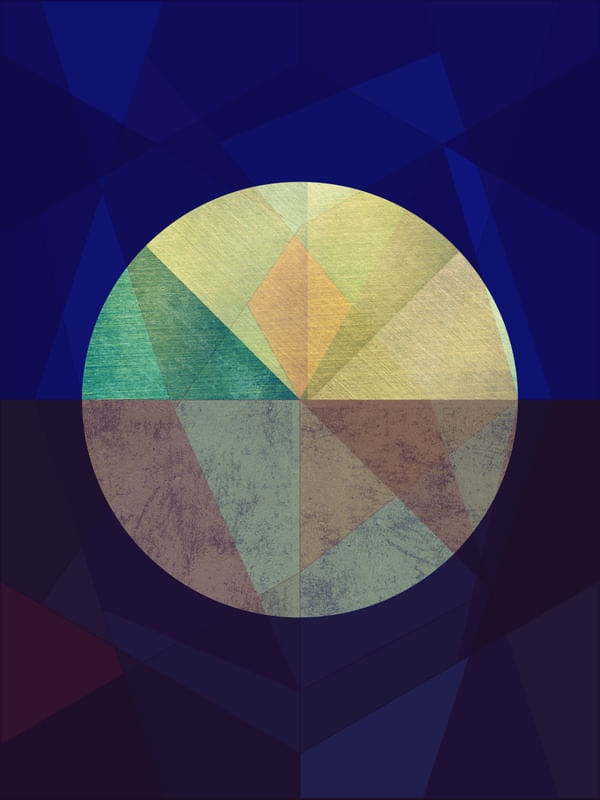 BLACK AND GOLD CIRCLE VITRAL 012