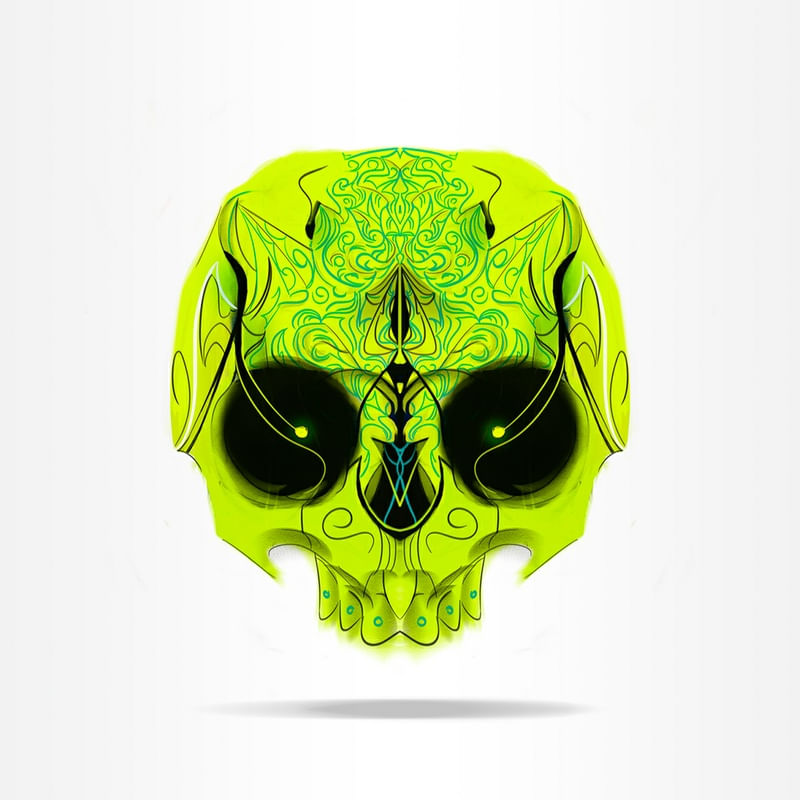 COLORED SKULL 01