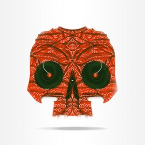 COLORED SKULL 03