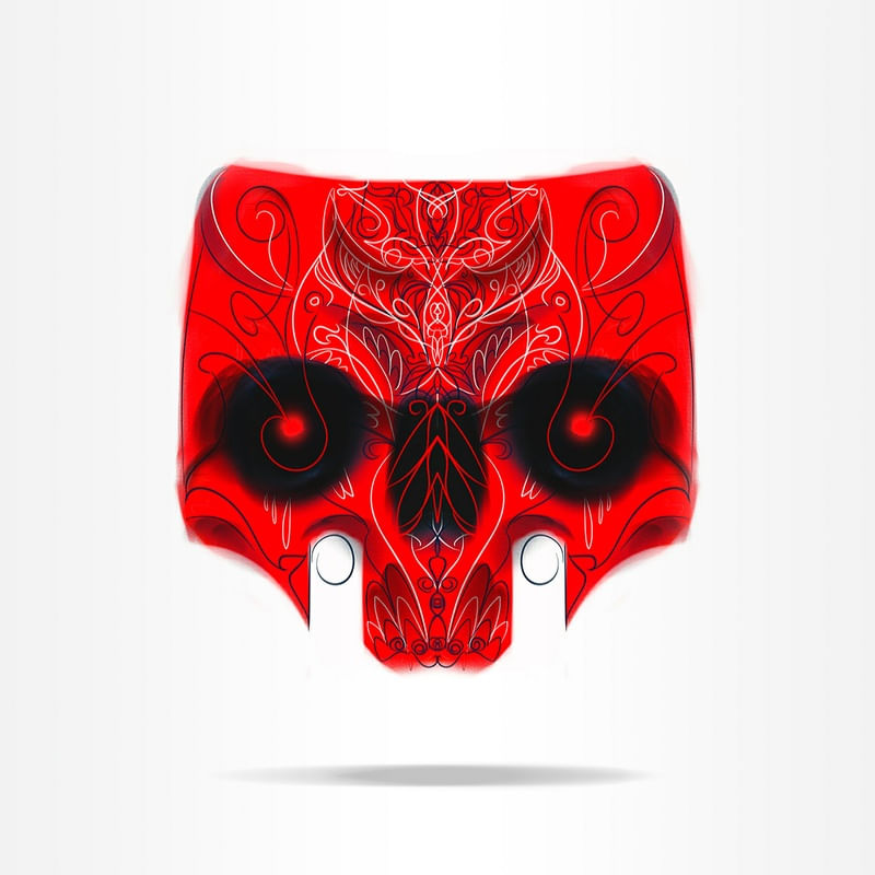 COLORED SKULL 04