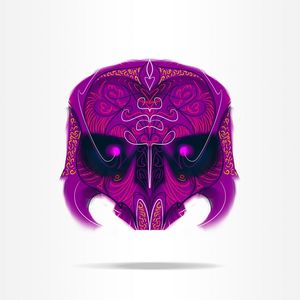 COLORED SKULL 06
