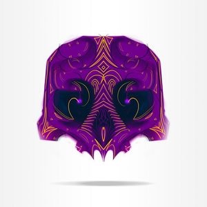COLORED SKULL 07