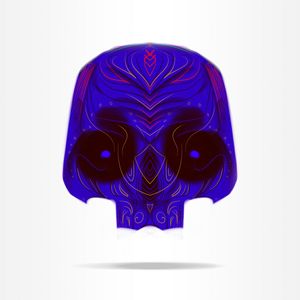 COLORED SKULL 09
