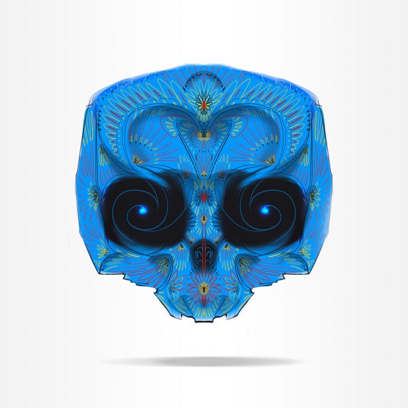 COLORED SKULL 10