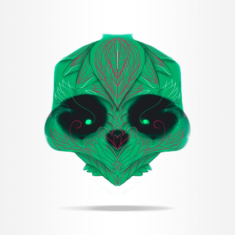 COLORED SKULL 11