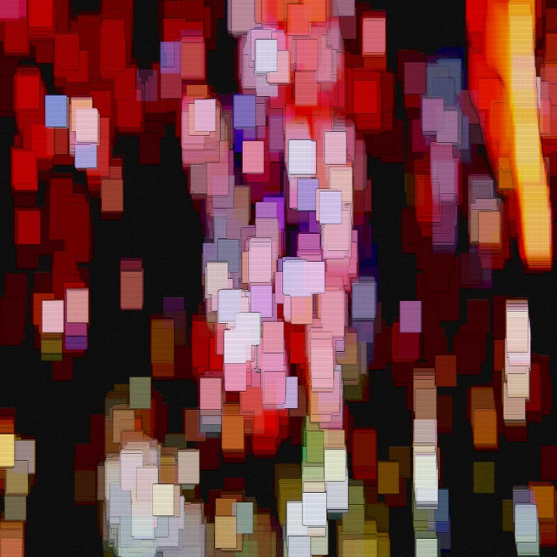 ABSTRATO PINTURA 46 ARTISTA GLORIA RIMES