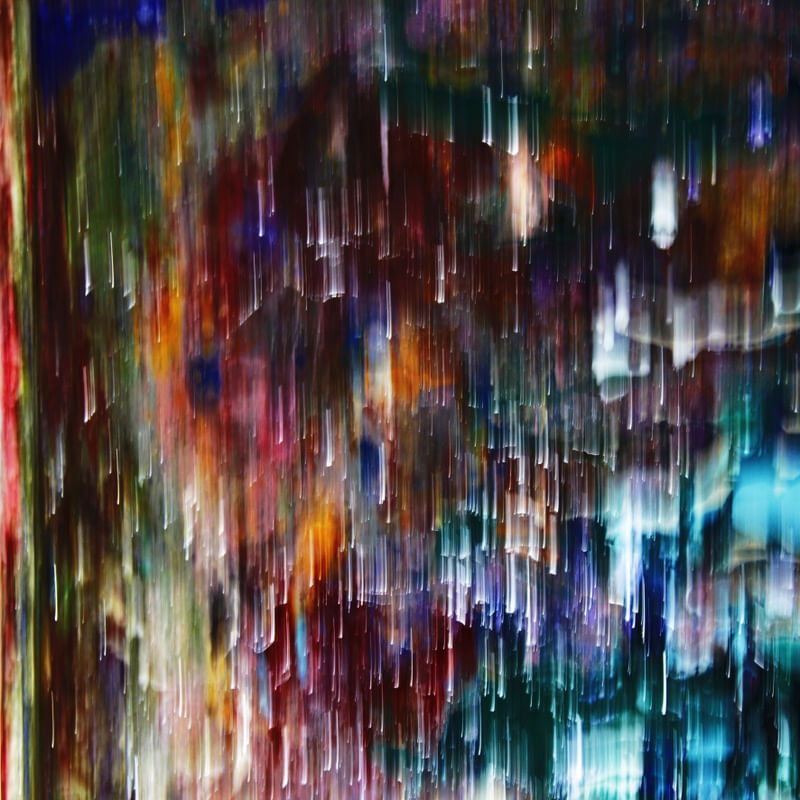 ABSTRATO CHUVA DE CORES ARTISTA GLORIA RIMES