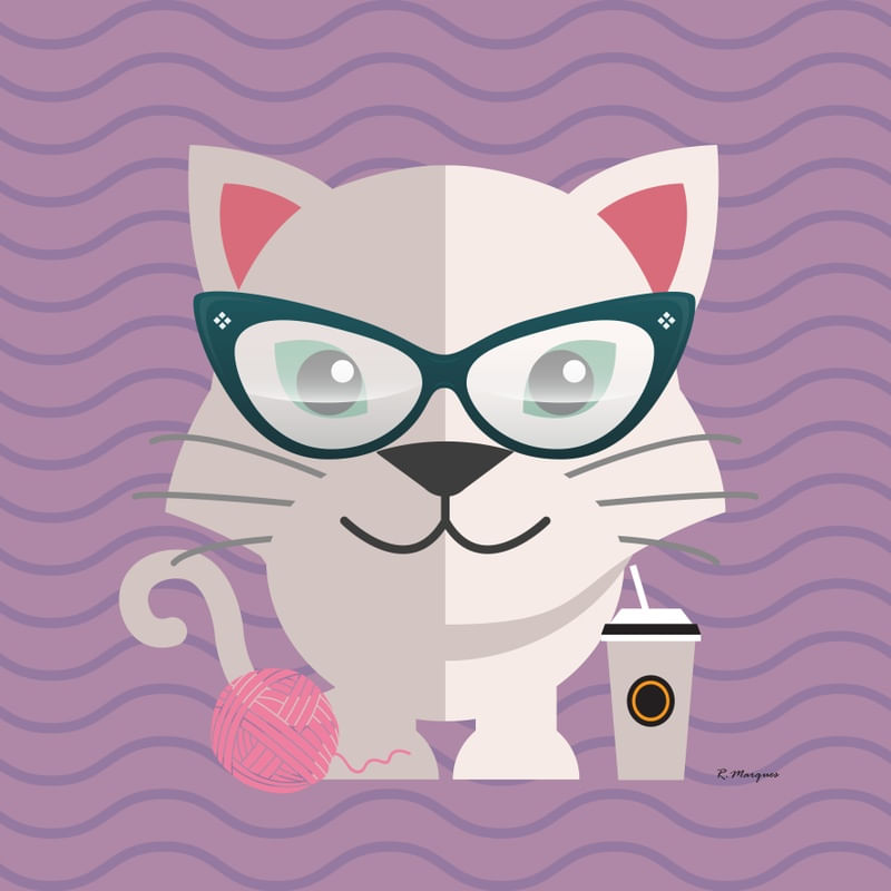 HIPSTER ANIMAL COLLECTION - CAT