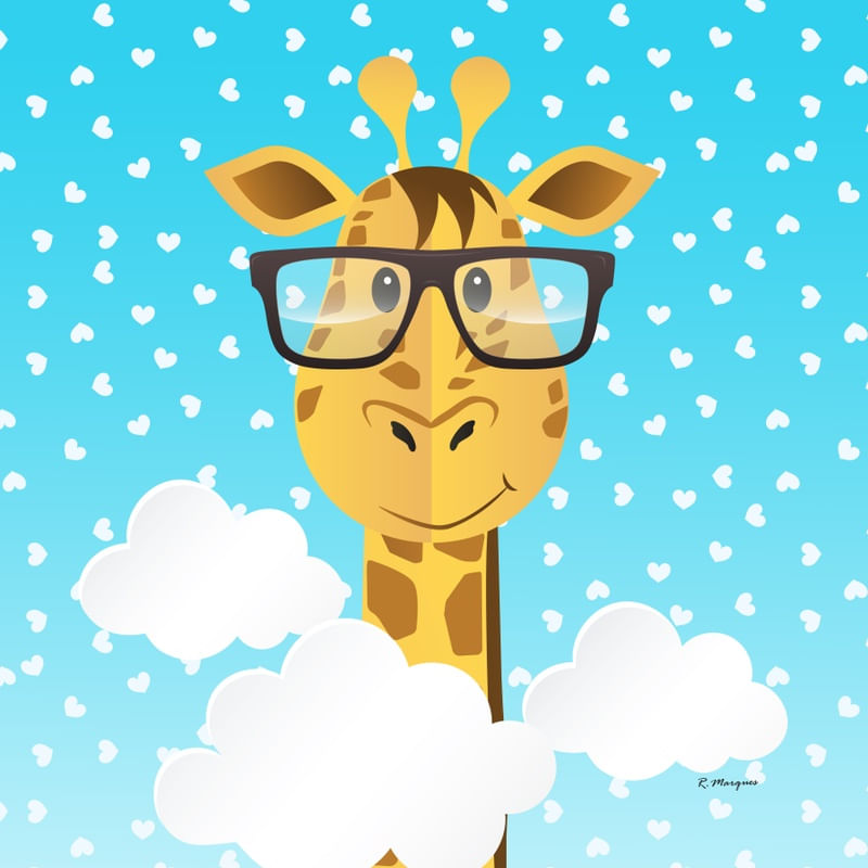 HIPSTER ANIMAL COLLECTION - GIRAFA