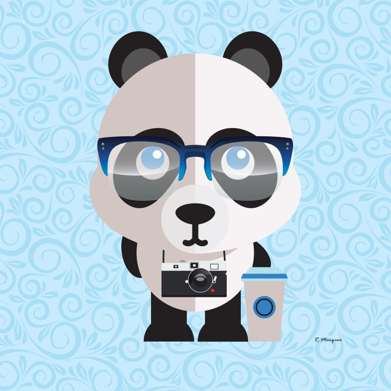 HIPSTER ANIMAL COLLECTION - PANDA