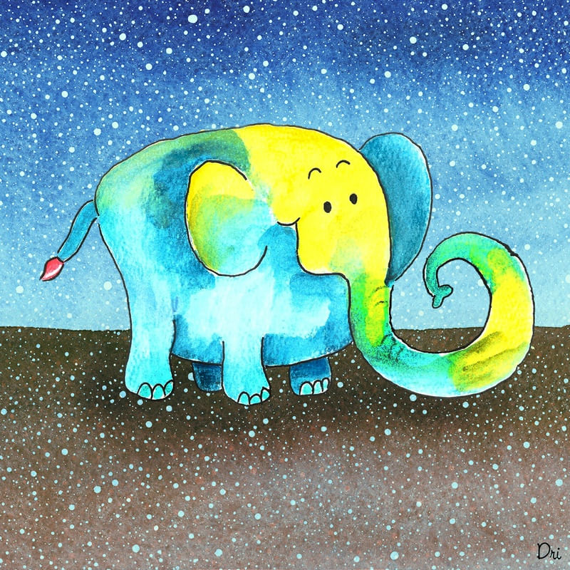 ELEFANTINHO COLORIDO