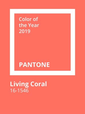 PANTONE - LIVING CORAL