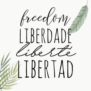 LIBERDADE VÁRIAS LÍNGUAS