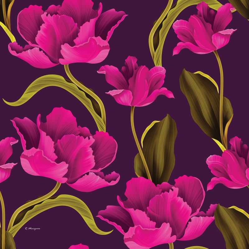 FLOWERS PURPLE AND PINK