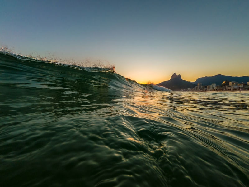 SUNSET AT IPANEMA BEACH