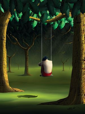 MENINA NO BALANÇO.