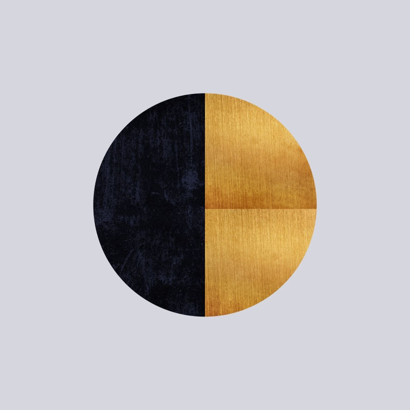 BLACK AND GOLD CIRCLE 05 SQ