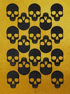 GOLDEN BLACK SKULLS