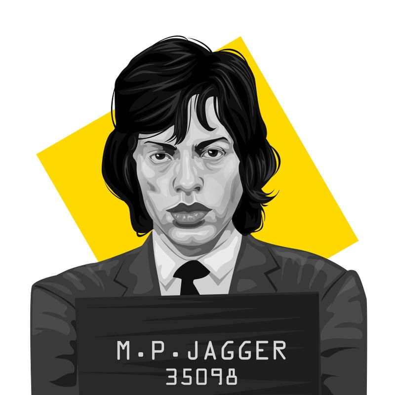 MICK JAGGER DELEGACIA