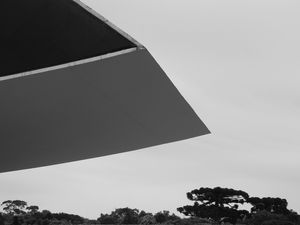 MUSEU OSCAR NIEMEYER EM CURITIBA COM VEGETAÇÃO