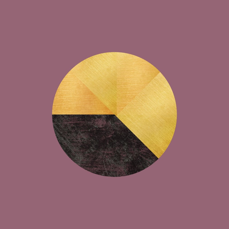 BLACK AND GOLD CIRCLE 17 SQ