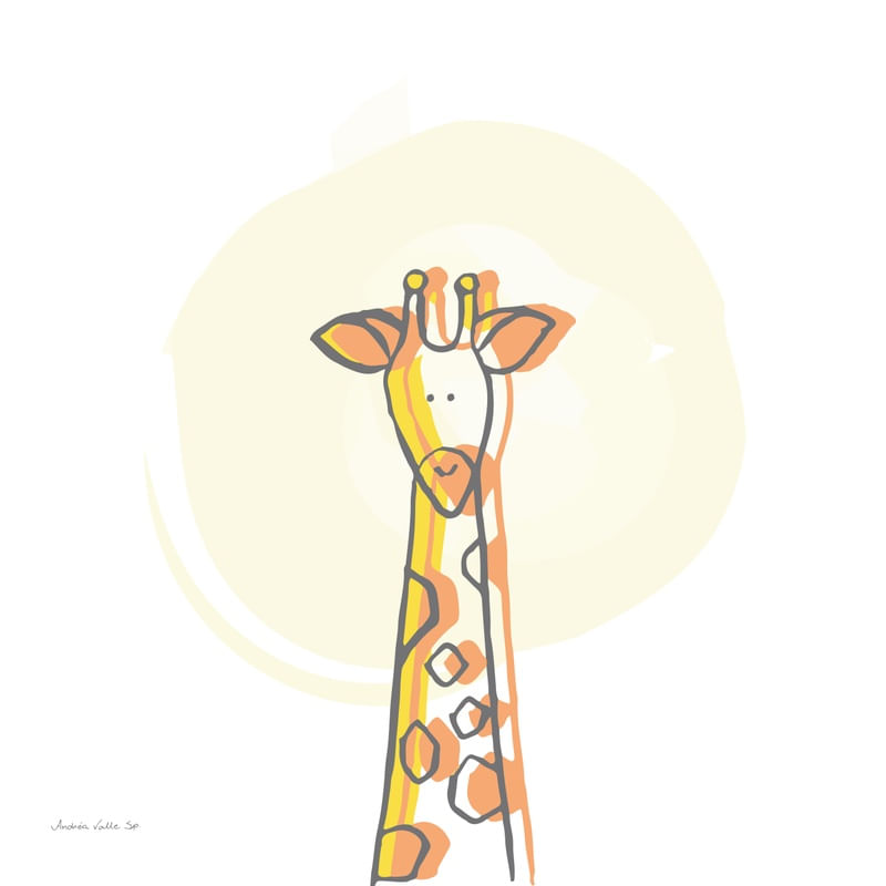 GIRAFA N.1 - COLEÇÃO BICHINHOS TONS PASTÉIS