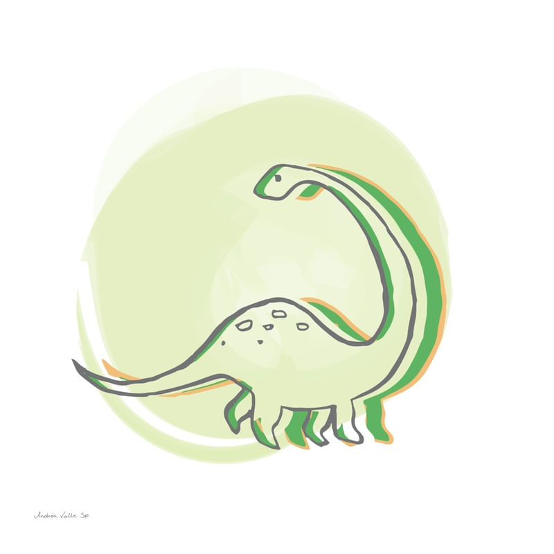 O DINOSSAURO N.2 - COLEÇÃO BICHINHOS TONS PASTÉIS