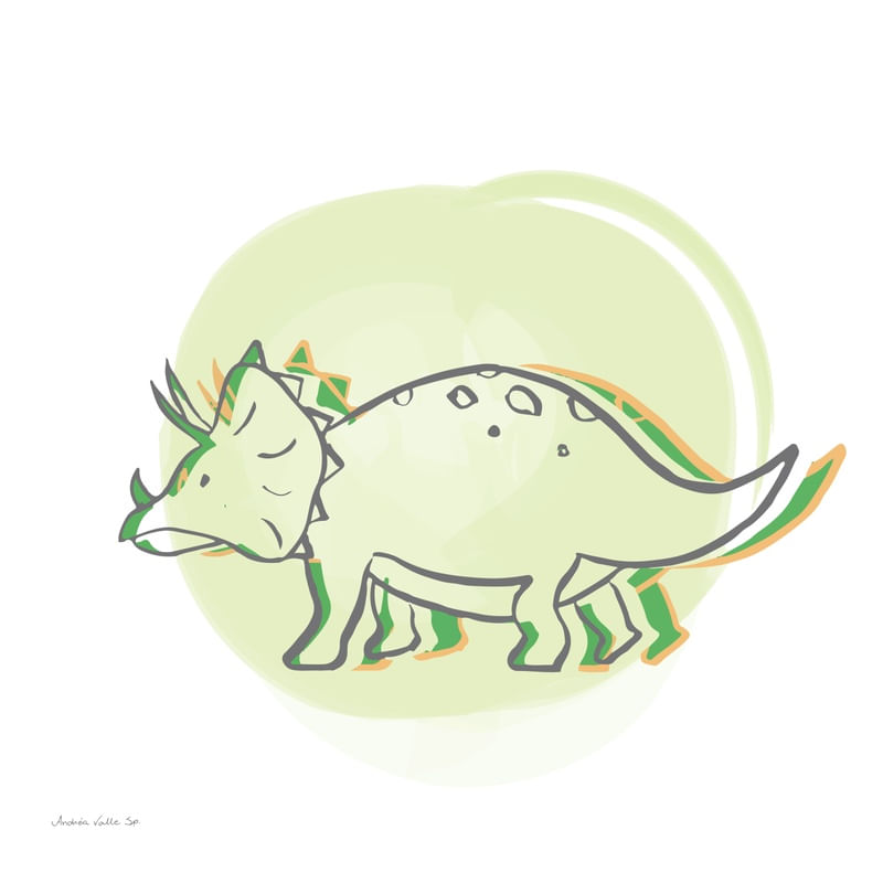 O DINOSSAURO N.3 - COLEÇÃO BICHINHOS TONS PASTÉIS