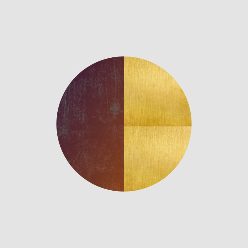 BLACK AND GOLD CIRCLE 12 SQ